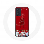 Coque Maniacase pour Samsung Galaxy A32 4G BTS Bangtan Gar&ccedil;ons Fond Rouge Cadeau de No&euml;l