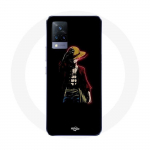 Coque Maniacase pour Vivo V21 5G one piece manga anime luffy fond noir