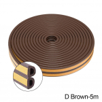 5M/10M ukseakna tihendi riba isekleepuv akustiline vaht tihendusriba lint isolatsioon tuulekindel kummist ilmastikuriba D Brown-5m