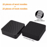 SEAMETAL 20/2 tk vaibakinnituskleebised kahepoolsed kleepuvad autovaibad fikseeritud plaastrid libisemisvastased teibid 20 pairs must