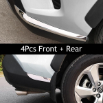 2/4 tk Autostiil Roostevaba Eesmine Tagumine Kaitseraua Kaitseliist Toyota RAV4 RAV-4 XA50 2019 2020 Auto Tarvikud
