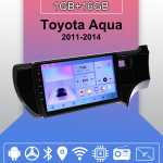 Android Carplay Autoraadio Toyota Aqua 2011-2014 jaoks Multimeediapleier Peaseade Stereo GPS-navigatsioon BT WIFI 2+32GB 1+16GB