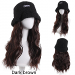 Must lambavillast l&uuml;hike laineline parukas s&uuml;nteetiline parukas moekas soe ja mitmek&uuml;lgne sobib Halloweeni ja j&otilde;ulupidudeks