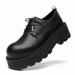 Moodsad Derby meeste paksu tallaga kingad Moedisaineri minimalistlik stiil Vabaaja v&auml;li&uuml;ritused &auml;ripidu Kontori t&auml;navak&otilde;nnikingad 44 must