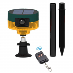 Anduri alarm &ndash; turva- ja seire-vilklamp, USB-salvestis ning koera haukumise ja laskumise helid sissetungijate eemale peletamiseks