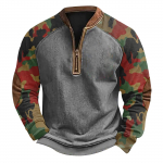 Meeste talvine pandlaga dressipluus Meeste tr&uuml;kitud meeste kampsun L armee roheline v&auml;rv