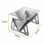 Kaasaskantav kokkupandav grillgrill k&uuml;tteahjud multifunktsionaalsed telkimis-grillrest V&otilde;rk k&uuml;ttepuupliit roostevabast terasest BBQ-grill