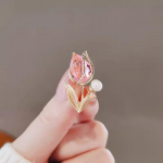 Temperamentne tulbi pross, naiste imitatsioon, kristallkorsaaž Ni&scaron;&scaron; disain Sense Pin Helevastane pandla kaelus R&otilde;ivad Aksessuaarid