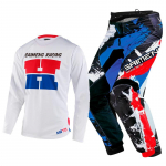 motokrossi k&auml;igukomplekt lastele 4 5 6 7 8 9 10 11 12 13 aastat Noor laps Mootorrattapoiss t&uuml;druk Jersey Pant Kits v&otilde;istluskost&uuml;&uuml;m Off-road Enduro MX MTB XL-26