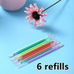 V&auml;rvitu vildist vutlar joonistamiseks 0,5 mm, marker kooli- ja kontoritarvete jaoks 6 Refill mitmev&auml;rviline