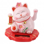 Lucky Cat lehvitava k&auml;e kaunistus ABS p&auml;ikeseenergial t&ouml;&ouml;tava valguse induktsiooni rikkuse tervitamiseks kassidele