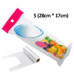 100 tk l&auml;bipaistvast plastikust &uuml;hekordselt kasutatav v&auml;rske s&auml;ilituskott K&uuml;lmkapp Supermarket V&auml;rske k&auml;epidemetega l&auml;bipaistev kandekott toidu jaoks