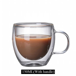 80-650 ml Kahekordse seinaga klaaskruus, vastupidav tee &otilde;llekruus kohvipiim sidrunimahla tass Joogin&otilde;ud Lover kohvitassid Loominguline kingitus 301-400ml