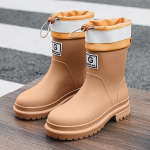 Keskealiste naiste moekad vabaaja vihmakingad kummikud kulumiskindlad veekingad l&uuml;hikesed 39