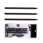 Professionaalne s&ouml;epliiatsite joonistuskomplekt, 3 osa, pehmed keskmised ja k&otilde;vad s&ouml;epliiatsid