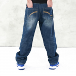 Meeste laiad kottp&uuml;ksid Hip Hop Skateboard Denim P&uuml;ksid Street Dance Rap P&uuml;ksid Meestele 6XL tumesinine v&auml;rv