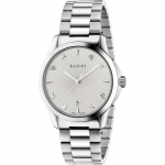 Gucci YA1264028A G-Timeless H&otilde;bedase sihverplaadiga Unisex k&auml;ekell 38