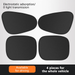 SEAMETAL 4TK auto p&auml;ikesevari kardina kate Elektrostaatilise neeldumisega auto k&uuml;ljeakna p&auml;ikesevari UV-kaitsega suvine 4pcs