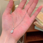 Naiste kaelakeed Korea mood seksikas naiste rangluu keti ehted tsirkoonia tilkadega kaelakee