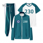 3 tk/komplekt lastem&auml;ng Cosplay riietus vabaaja mantel &uuml;lemised p&uuml;ksid spordi&uuml;likond V&auml;rviga sobiv spordir&otilde;ivad Korea telesari Puidust mehe kost&uuml;&uuml;m 140 cm C sinine