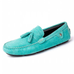 Suvemood Oranžid Mokassiinid Meestele Vabaaja Mugavad Suede Nahast Kingad Meestele Madalad Slip-On S&otilde;idukingad Meestele Korterid Suurus 38-46 38