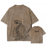Meeste Pesuga Anime Attack On Titan T-s&auml;rk Hip Hop Streetwear Graafilise Tr&uuml;kiga &Uuml;lem&otilde;&otilde;duline T-s&auml;rk L&uuml;hikeste Varrukatega Puuvillane Lai Vanakooli Top S