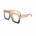 Mittepolariseeritud Unisex Plastikust Ruudukujulised Prillid Meestele Mood V&auml;ike Raam Hip Hop Prillid