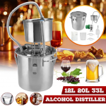 12//20/33L roostevabast terasest destilleerija kodupruulimine Moonshine alkoholi vase piiritusetehas boiler vesi eeterlik &otilde;li pruulimine 12L