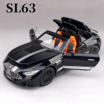 Uus 1:22 Benz SL63 Mudel M&auml;nguauto Sulamist Valatud Valgus Heli Tagasit&otilde;mbamine Uksed Avanevad Kabriolett Sportautode Mudelite Kollektsioon Kingitused must