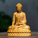 Naturaalne K&uuml;press India Shakyamuni Buddha Kujukesed K&auml;sitsi Nikerdustatud T&auml;ispuit Kodu Ruumi Kontori Feng Shui Kaunistus Kuju