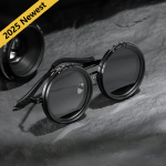 P&ouml;&ouml;rlevad prillid, Steampunk-stiilis p&ouml;&ouml;rlevate l&auml;&auml;tsedega prillid - Reguleeritav 9-astmeline heledus, Sulamist raam, Must hallide l&auml;&auml;tsedega, V&auml;lisvalgust blokeeriv mood [2025] Punk Style