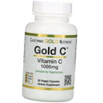 C-vitamiin, Askorbiinhape, Gold C C-vitamiin 1000, California Gold Nutrition (36427005) 60vcaps
