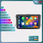 Hizpo 8 2 Din Multimeediapleier Volkswagen Golf 5 Transporter VW Passat B6 Polo Jetta Skoda Seatile Android 13 Intelligentne Carplay Autoraadio GPS P2CP 4Core 2G 32G