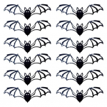 12 tk Halloweeni 3D nahkhiire kaunistus &Otilde;udne must nahkhiire ornament Kodukontor Vannituba &Otilde;&otilde;nes nahkhiir MIT