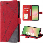 Coque pour Samsung Galaxy A56 5G - BOOLING - Anti-Rayures Antichoc Protection Synth&eacute;cuir Rouge