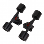 2 tk 7-tollised rulatruckid ratastega 65x51mm longboardi truckide ja rataste komplekt alumiiniumisulamist