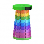 Sisset&otilde;mmatav taburet kandek&auml;epidemega, kaasaskantav, k&otilde;rgus reguleeritav, kerge, raskeveok, v&auml;listingimustes, telkimine, piknik, kalastamine, teleskoopiline kokkupandav tooliiste punane