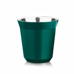 Kahekordse seinaga isoleeritud roostevabast terasest espressotassi kapsliga kohvikruus metallist joogiga Demitasse tass kodus sise- v&otilde;i v&auml;listingimustes kasutamiseks 80ml