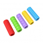 Tekstuuriga silikoonist pliiatsihoidik sensoorsed fidget-m&auml;nguasjad lastele, &otilde;pilastele, t&auml;iskasvanutele, korduvkasutatav kirjutamisvahend stressi ja &auml;revuse leevendamiseks 5pcs