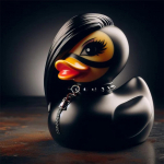 Duckieville Ducks, Dark Punk gooti stiilis pardid, ilusad ja ainulaadsed Ducks Dekoratiivsed kaunistused baaridele, kappidele, lauaarvutitele, autodele One Size