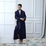 Meeste massiivne paks sametist hommikumantel pidžaama magamisriiete tasku v&ouml;&ouml;koht XL valge