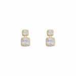 K&otilde;rgekvaliteedilise prantsuse disaini ja ripatsiga v&auml;lismaalase p&auml;rliga k&otilde;rvar&otilde;ngad naistele kuld