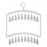 Metallist Sokikuivatusrest Tuulekindel Disain 20 Klambriga Riidepuu Kuivati Sise- V&auml;listingimustes Riidekuivatusrest roosa