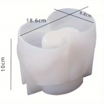 Loominguline vaasivorm DIY vaigukristall-epoksiidmudel Butt Vase pliiatsihoidja Art Mirror Silikoonist vormivaigust epoks&uuml;komplekt ja vormid