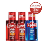 Alpecin Double Effect Caffeine Shampoo 200ml x2 + Alpecin Caffeine Liquid 200ml red