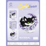 Mini Koer Kass panda pesukaru Armas Lemmikloom V&auml;ike Ehitusklotside Mudeli Seeria Kaunistused Lastem&auml;nguasi J&otilde;ulu S&uuml;nnip&auml;evakingitused Lastele original box