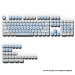 Sinine armas koomiksikaru klahvistikukomplekt &ndash; j&auml;&auml;tise teema, 75&ndash;98 klahvi, v&auml;ga sublimeeritud mehaaniliste klaviatuuride jaoks