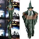 Halloweeni kaunistus animeeritud n&otilde;id rippuv maja rekvisiit kaunistused LED-silmad One Size gray