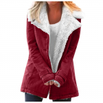 Naiste vabaajamoe avar &uuml;hev&auml;rviline m&uuml;ts pluss fliisist kraega taskujakk XXL