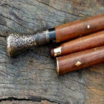 Antiikstiilis Viktoriaanlik Vanaaegne Disainer Messingist K&auml;epidemega Kepp Puidust Jalutuskepp M aero